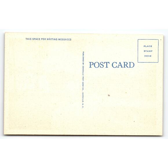 Vintage Linen Postcard Sunrise Scene College & Abbott Hall Blue Ridge NC - Picture 2 of 2